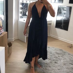 Backless maxi dress